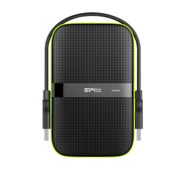 SILICON POWER Dysk zewnętrzny Silicon Power ARMOR A60 5TB USB 3.0 BLACK-GREEN/PANCERNY wstrząso/pyło i wodoodporny IPX4