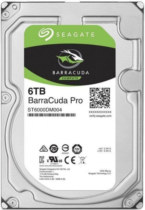 Seagate Dysk SEAGATE BarraCuda® Pro 6TB ST6000DM004 7200 256MB SATA III NCQ