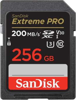 SANDISK KARTA SANDISK EXTREME PRO SDXC 256GB 200/140 MB/s C10 V30 UHS-I U3