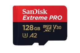 SANDISK KARTA EXTREME PRO microSDXC 128GB 200/90 MB/s A2 C10 V30 UHS-I U3