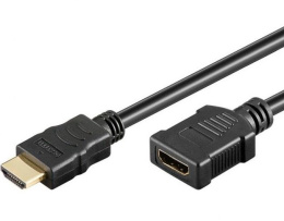 Techly Przedłużacz HDMI Techly HDMI-HDMI V1.4 M/F Ethernet 3D 4K, 3m, czarny