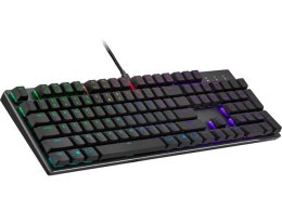 Cooler Master Klawiatura SK652 podświetlenie RGB low profile switch Red