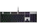 Cooler Master Klawiatura SK652 podświetlenie RGB low profile switch Red