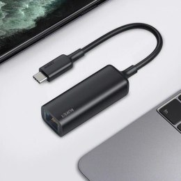 AUKEY Karta sieciowa CB-A30 aluminiowa USB-C Gigabit 10/100/1000 Mbps RJ45 | 1 Gb/s | USB 3.0 Typ C | diody LED