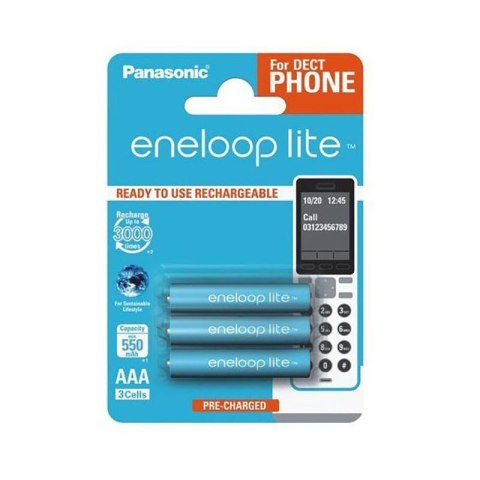 ENELOOP PANASONIC ENELOOP LITE R03/AAA 550mAh - 3 szt blister