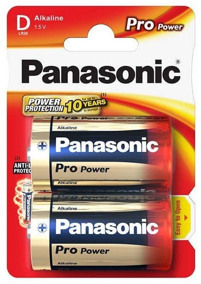 PANASONIC PANASONIC BATERIA ALKALICZNA LR20 PRO POWER - 2 szt blister