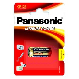 PANASONIC PANASONIC BATERIA LITOWA CR123A - 1szt blister