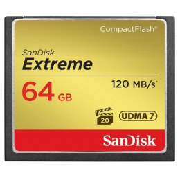 SANDISK KARTA SANDISK EXTREME CF 64 GB 120/85MB/s