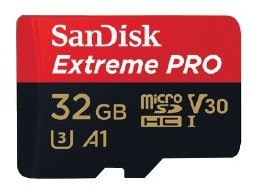 SANDISK KARTA EXTREME PRO microSDHC 32GB 100/90 MB/s A1 C10 V30 UHS-I U3