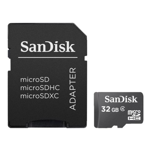 SANDISK KARTA SANDISK microSDHC 32 GB Z ADAPTEREM SD