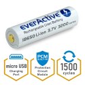 EVERACTIVE AKUMULATOR 18650 3,7V LI-ION 3200MAH MICRO USB Z ZABEZPIECZENIEM FWEV1865032MBOX