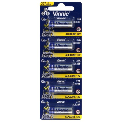 VINNIC BATERIE DO PILOTA SAMOCHODOWEGO 27A BLISTER 5 SZTUK L828