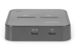 DIGITUS STACJA DOKUJĄCA DO SSD M.2 NVME Z FUNKCJĄ KLONOWANIA OFFLINE, USB-C, CZARNA DA-71545