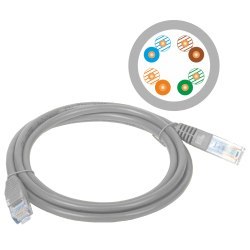 Patchcord UTP A-LAN KKU5SZA3 (RJ45 - RJ45 ; 3m; UTP; kat. 5e; kolor szary)