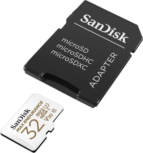 SANDISK KARTA SANDISK MAX ENDURANCE (rejestratory i monitoring) microSDHC 32GB z adapterem