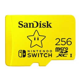 SANDISK KARTA SANDISK NINTENDO SWITCH microSDXC 256 GB 100/90 MB/s V30 UHS-I U3