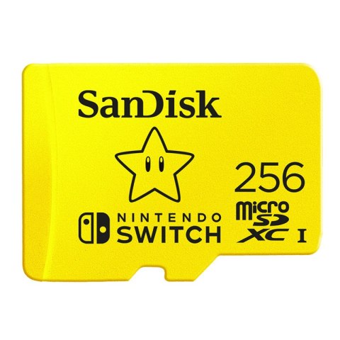 SANDISK KARTA SANDISK NINTENDO SWITCH microSDXC 256 GB 100/90 MB/s V30 UHS-I U3