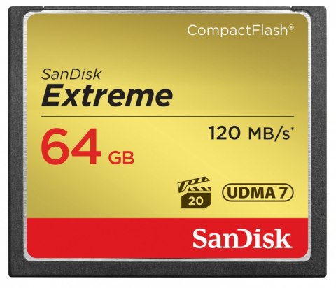 SanDisk Extreme CompactFlash 64GB 120/85 MB/s