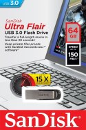 SanDisk ULTRA FLAIR USB 3.0 64GB (do 150MB/s)