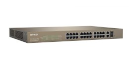 Switch PoE Tenda TEF1226P-24-440W (24x 10/100Mbps, 2x 10/100/1000Mbps)