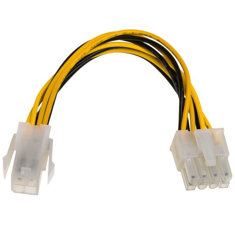 Kabel Akyga AK-CA-10 (4-Pin F - EPS 8-Pin M; 0,15m; wielokolorowy)