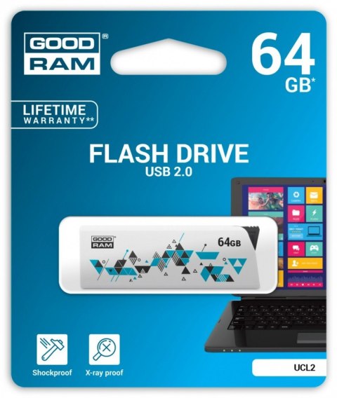 GOODRAM CLICK 64GB USB2.0 WHITE