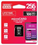 GOODRAM Karta microSD 256GB CL10 UHS I + adapter