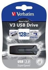 Verbatim Pendrive V3 USB 3.0 Drive 128GB czarny