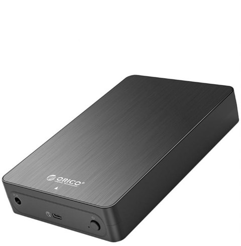 Obudowa na dysk Orico HM35C3-EU-BK-BP-A USB-C, 3,5", SATA, 6 Gbps, alu