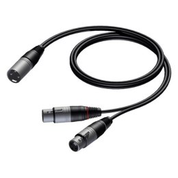 PROCAB Kabel 2x XLR żeński - XLR męski 1.5 m