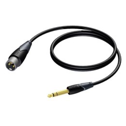 PROCAB Kabel XLR Męski - Jack Męski Stereo Ultraflex 1,5 m