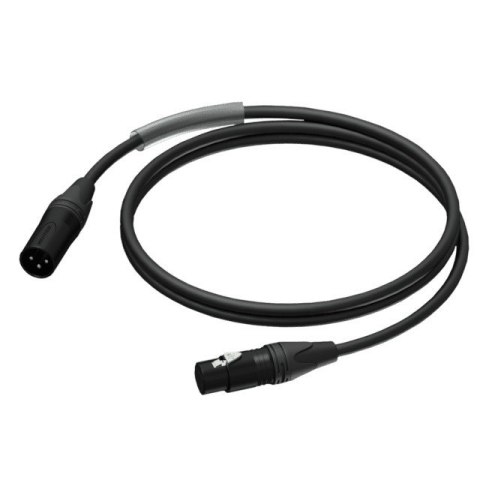 PROCAB Kabel XLR Męski - XLR Żeński - Ultraflex 0.5 m