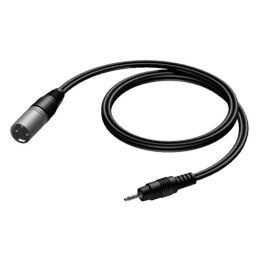 PROCAB Kabel XLR męski - 3.5 mm mini jack męski stereo 3m