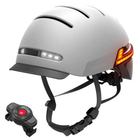 Livall Kask rowerowy miejski Livall BH51M Neo BT/LED/SOS 54-58cm szary