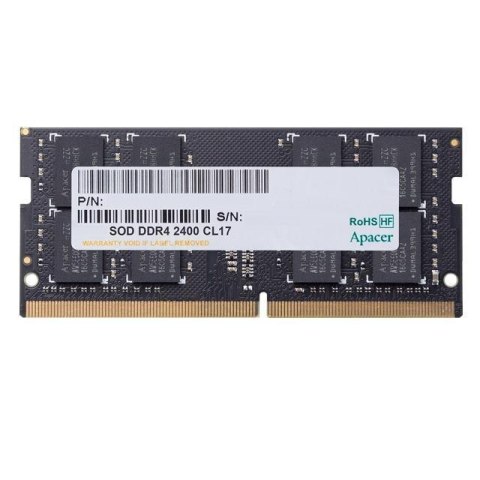 APACER Pamięć SODIMM DDR4 Apacer 8GB (1x8GB) 2400MHz CL17 1,2V