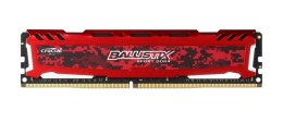 CRUCIAL Pamięć DDR4 Crucial Ballistix Sport LT 4GB 2400MHz CL16 SRx8 1,2V Red