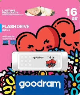 Goodram Pendrive GOODRAM UME2 VALENTINE 16GB USB 2.0 White