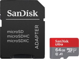 SANDISK KARTA SANDISK ULTRA ANDROID microSDXC 64 GB 140MB/s A1 Cl.10 UHS-I + ADAPTER