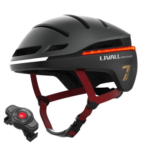 Livall Kask rowerowy miejski Livall EV21 LED/SOS 58-62cm czarny