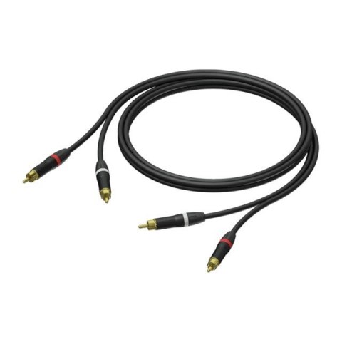 PROCAB Kabel 2x Męski RCA/Cinch - 2x Męski RCA/Cinch Ultraflex 1,5m