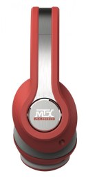 MTX Słuchawki iX1 RED - Hi-Fi z redukcją szumów i bogatym basem, pilot do Apple Czerwone