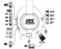 MTX Słuchawki iX3BT - Hi-Fi z Bluetooth, microSD, 170g Czarne