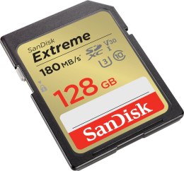 SanDisk Karta pamięci Extreme SDXC 128GB 180/90 MB/s V30 UHS-I U3