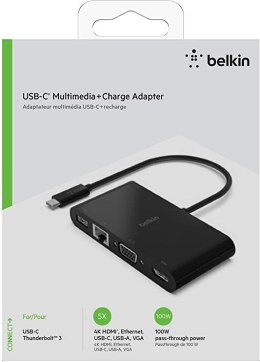 Belkin USB-C Mutimedia +Charge Adapter