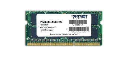 Patriot Memory Pamieć SODIMM Patriot Signature Line 4GB 1600MHz CL11 1,5V