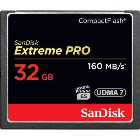 SanDisk Karta pamięci Compactflash SanDisk Extreme PRO 32GB 160/150 MB/s