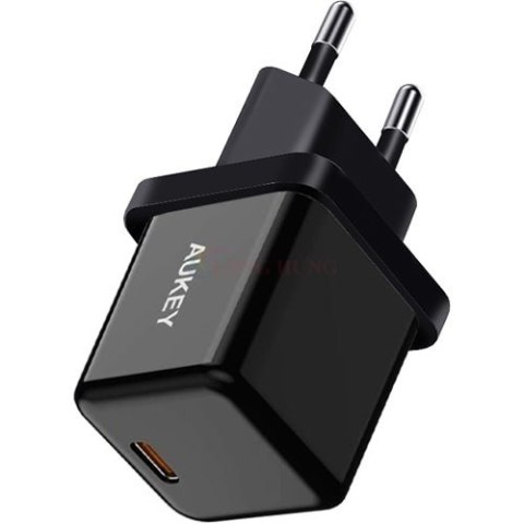 AUKEY Mini ładowarka sieciowa PA-F5 OEM Black 1xUSB-C 20W PD Power Delivery