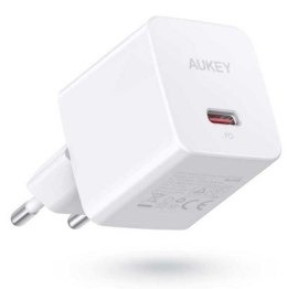 AUKEY Mini ładowarka sieciowa PA-Y20S White 1xUSB-C 20W PD Power Delivery