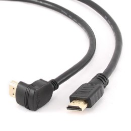 Gembird Kabel HDMI-HDMI v2.0 3D TV High Speed Ethernet 4.5M kątowy 90'' (pozłacane końcówki)