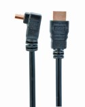 Gembird Kabel HDMI-HDMI v2.0 3D TV High Speed Ethernet 4.5M kątowy 90'' (pozłacane końcówki)